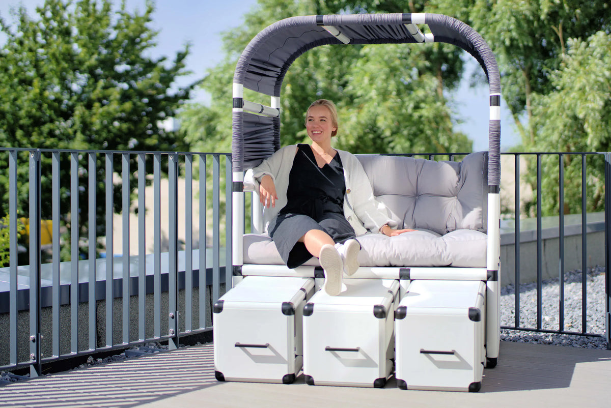 QUADRO Bauidee moderner Strandkorb – Ansicht 1