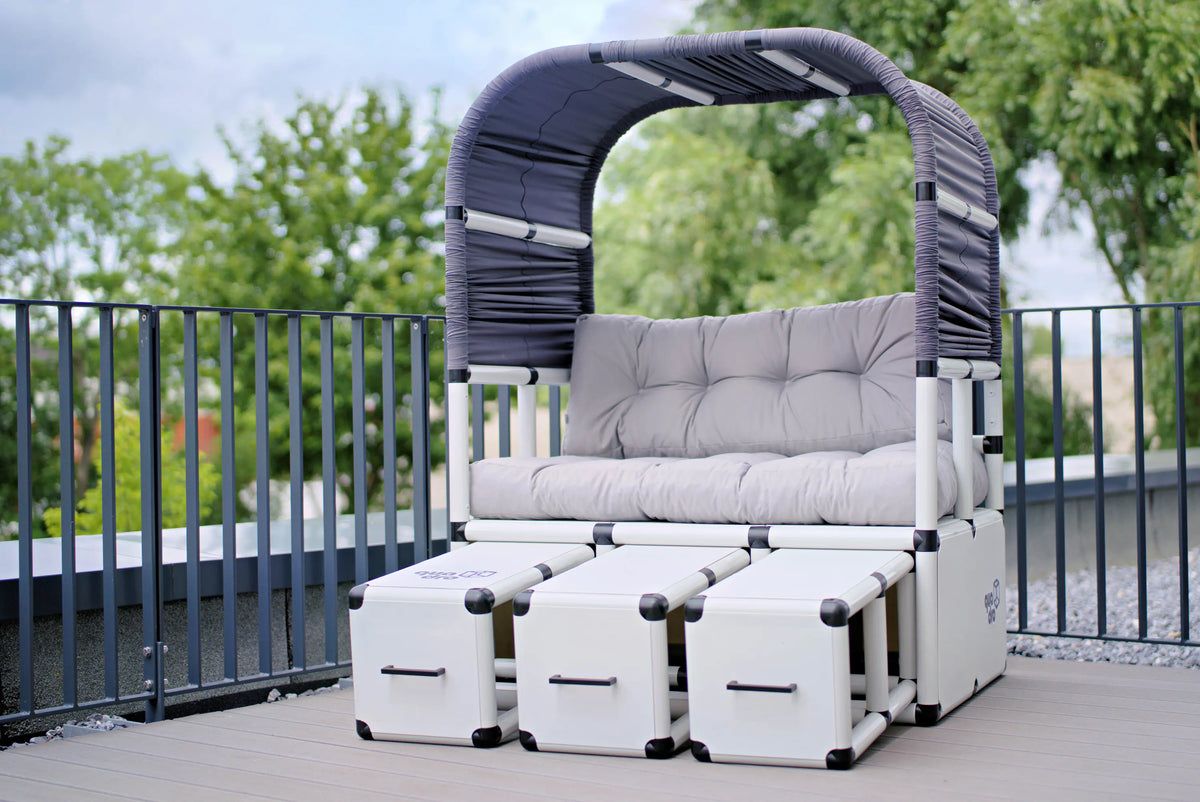 QUADRO Bauidee moderner Strandkorb – Ansicht 2