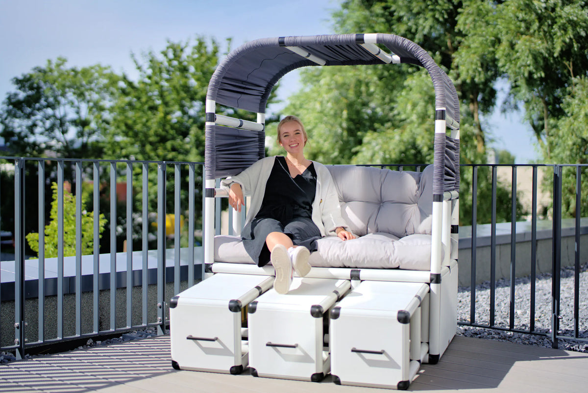 QUADRO Bauidee moderner Strandkorb – Ansicht 6
