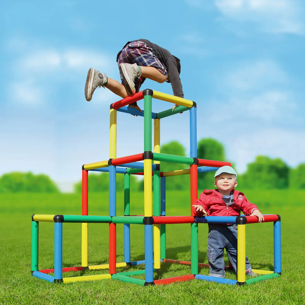 QUADRO Kletterpyramide – Aufbauidee 5