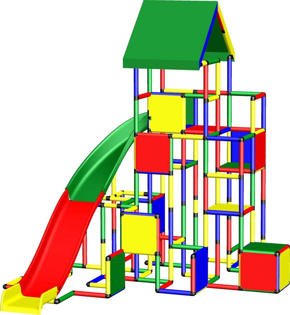 QUADRO Kletterpyramide – Aufbauidee 37