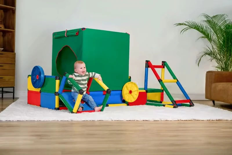 QUADRO Evolution mit Poolfolie XS, 500 Bällen und Playcube – Aufbauvariante 1