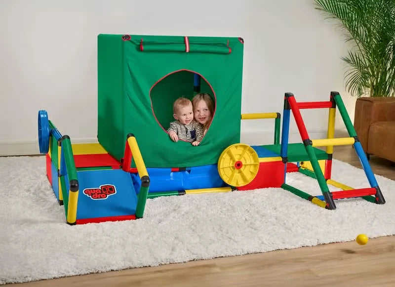 QUADRO Evolution mit Poolfolie XS, 500 Bällen und Playcube – Aufbauvariante 3
