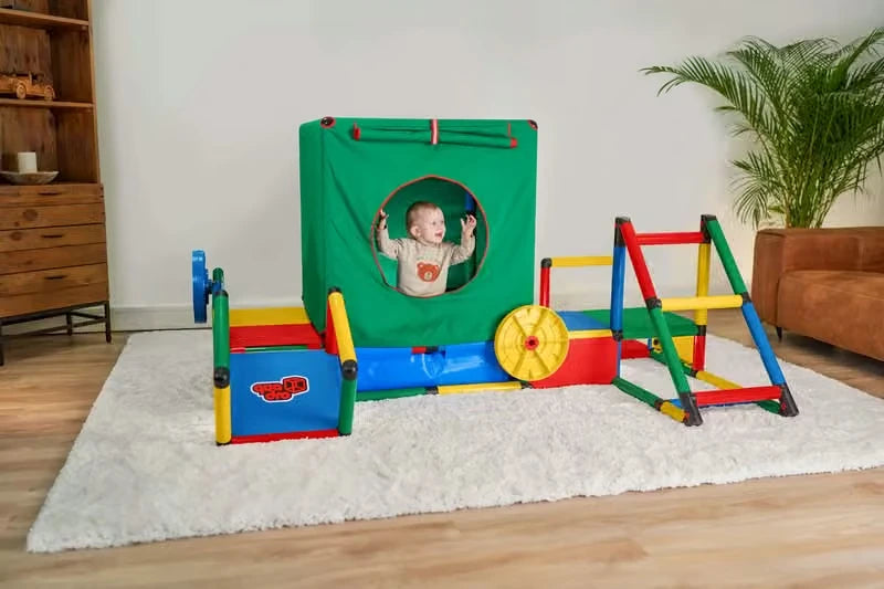 QUADRO Evolution mit Poolfolie XS, 500 Bällen und Playcube – Aufbauvariante 5