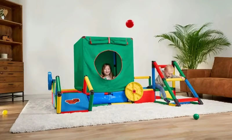 QUADRO Evolution mit Poolfolie XS, 500 Bällen und Playcube – Aufbauvariante 7